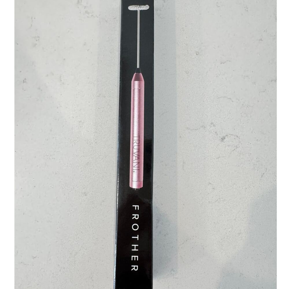 Truvani Handheld Milk Frother Pink New in Box